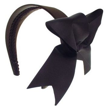 Susan Daniels - Large Bow Headband - Chocolate