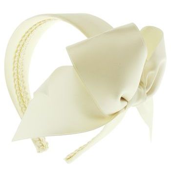 Susan Daniels - Large Bow Headband - Cream