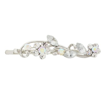 Karen Marie - Crystal Flower Bouquet Bobby Pin - White (1)