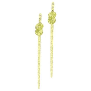 HB HairJewels - Hairsticks - Rhinestone Twists - Lemon (Set of 2 Hairsticks)