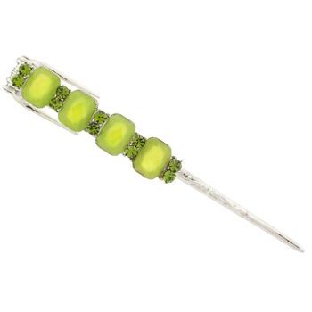 Karen Marie - Crystal Rec Hair Spike - Peridot (1)
