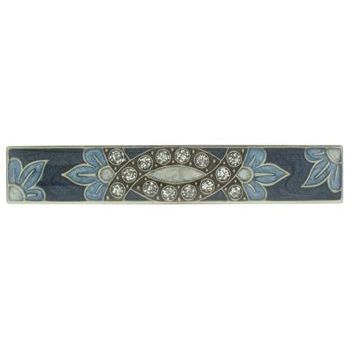 H-n-W- Enamel Short Barrette (1) - Blue