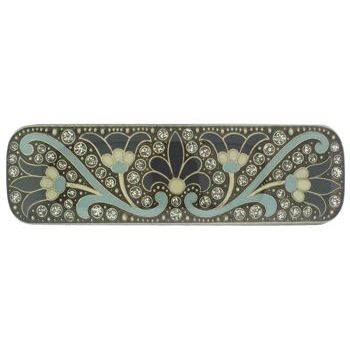 H-n-W- Enamel Tulip Barrette - Blue (1)