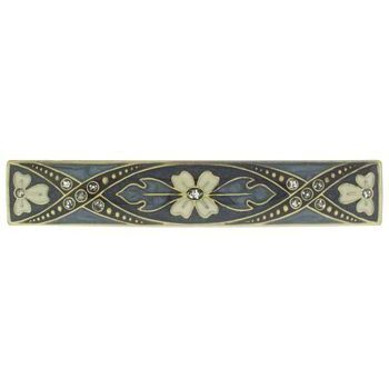 H-n-W- Enamel Short Barrette (1) - Blue