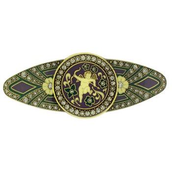 H-n-W- Enamel Cupid Barrette (1) - Lavender