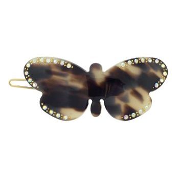 Karen Marie - Crystal Encrusted French Butterfly Barrette - Ivory Tokyo (1)