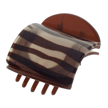 Karen Marie - Flat Claw - Brown Zebra (1)