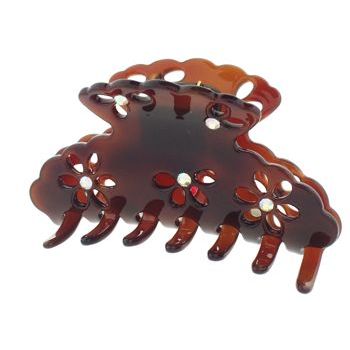 Karen Marie - Tort Claw w/Crystals & Flower Cut Out (1)