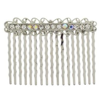 Karen Marie - Antique Crystal Comb - White (1)