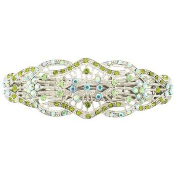 Karen Marie - Filigree Barrette - Shades of Peridot (1)