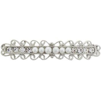 Karen Marie - Bridal Collection - Filigree w/Crystals & Pearls Barrette (1)