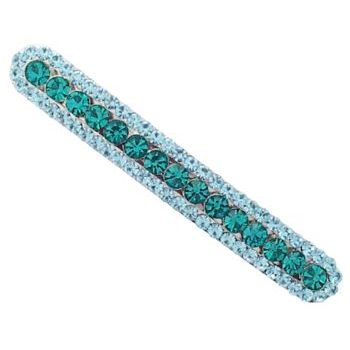 Karen Marie - Austrian Crystal Barrette - Light Blue/Aqua (1)