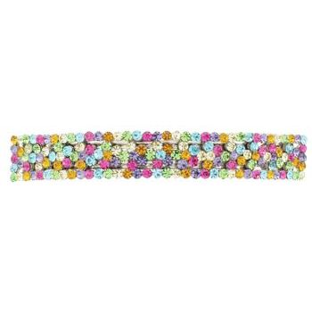 Karen Marie - Austrian Crystal Flower Barrette - Rainbow (1)
