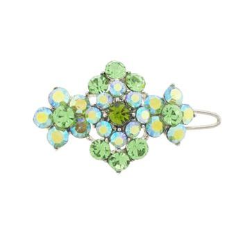 Karen Marie - Victorian Crystal Cluster Barrette - Peridot (1)
