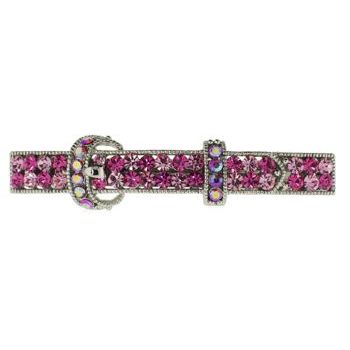 Karen Marie - Crystal Belt Barrette - Pink (1)