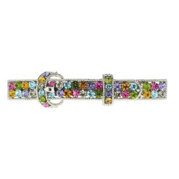 Karen Marie - Crystal Belt Barrette - Rainbow (1)