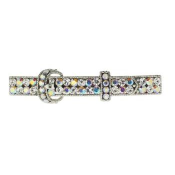 Karen Marie - Crystal Belt Barrette - White (1)
