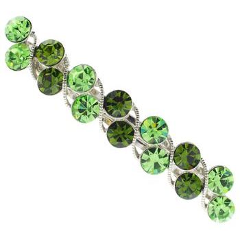 Karen Marie - Double Large Gem Barrette - Peridot (1)