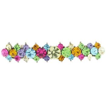 Karen Marie - Crystal Cluster Barrette - Rainbow (1)