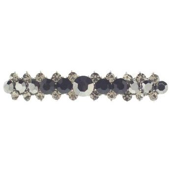 Karen Marie - Crystal Cluster Barrette - Black (1)