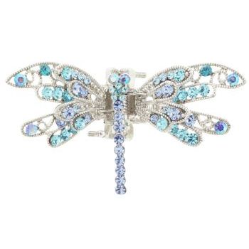 Karen Marie - Dragonfly Crystal Jaw - Sapphire Blue Hue (1)