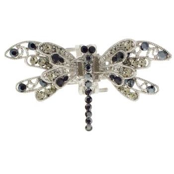 Karen Marie - Dragonfly Crystal Jaw - Black Diamond (1)