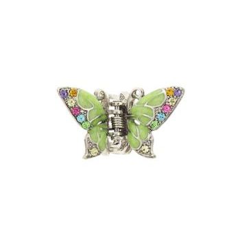 Karen Marie - Mini Butterfly Claw w/Enamel - Multi-Hued (1)