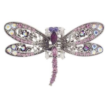 Karen Marie - Dragonfly Crystal Jaw - Light & Dark Amethyst Hue (1)