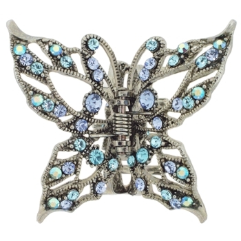 Karen Marie - Swallowtail Crystal Butterfly Claw - Blue (1)