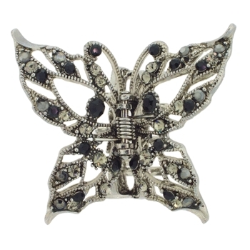 Karen Marie - Swallowtail Crystal Butterfly Claw - Black (1)