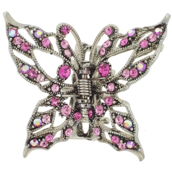 Karen Marie - Swallowtail Crystal Butterfly Claw - Rose (1)