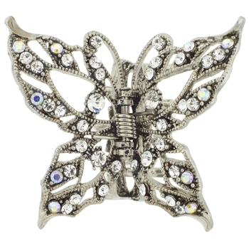 Karen Marie - Swallowtail Crystal Butterfly Claw - White (1)