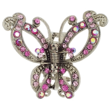 Karen Marie - Sangaris Crystal Butterfly Claw - Rose (1)