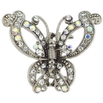 Karen Marie - Sangaris Crystal Butterfly Claw - White (1)