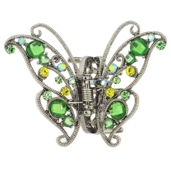 Karen Marie - Monarch Crystal Butterfly Claw - Peridot (1)
