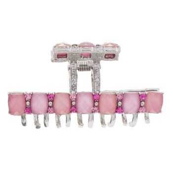 Karen Marie - Large Moonstone Straight Line Claw Clip - Rose