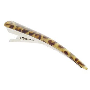 Karen Marie - Animal Print Jaw Clip - Golden (1)