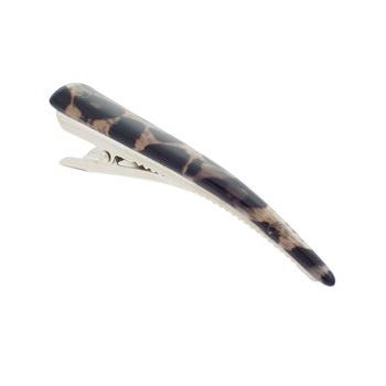 Karen Marie - Animal Print Small Jaw Clip - Dark (1)