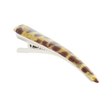 Karen Marie - Animal Print Small Jaw Clip - Golden (1)