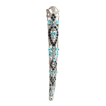 Karen Marie - Majestic Large Crystal Jaw - Sapphire (1)