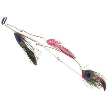 SOHO BEAT - Navajo Couture - Shoshone Clip-In Feather Extension - Cherry