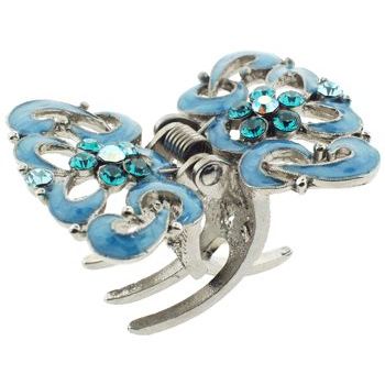 Karen Marie - Garden Enamel & Crystal Jaw - Blue (1)