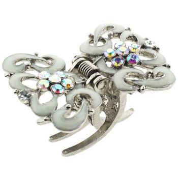 Karen Marie - Garden Enamel & Crystal Jaw - White (1)