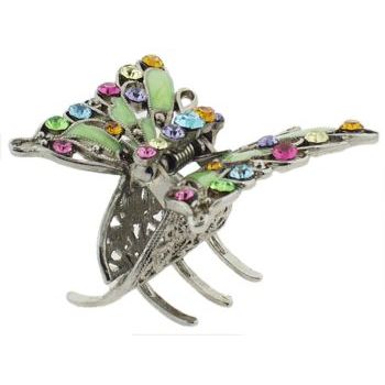 Karen Marie - Small Butterfly Jaw - Enamel & Crystal Encrusted - Rainbow Of Hues (1)