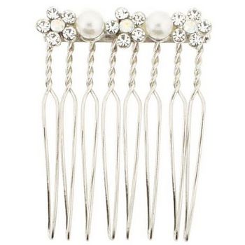 Karen Marie - Bridal Collection - Comb - Pearls & Crystals