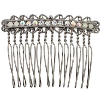 Karen Marie - Bridal Collection - Filigree w/Crystals Comb