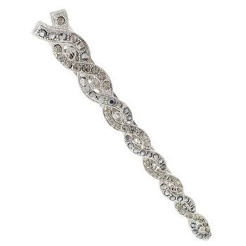 Karen Marie - Crystal Twist Jaw Clip - Black (1)