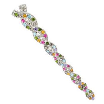 Karen Marie - Crystal Twist Jaw Clip - Rainbow (1)