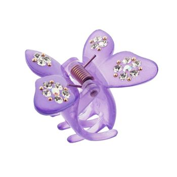 Medusa's Heirlooms - Small Acrylic Gem Butterfly Claw - Purple