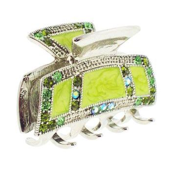 Karen Marie - Train Enamel & Crystal Jaw - Lime (1)